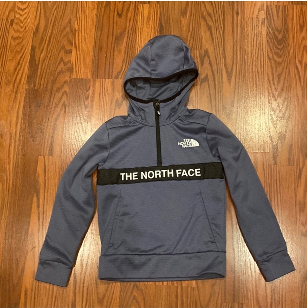 The North Face 1/4 zip Ampere hoodie size LG 14/16 Youth Junior #O29